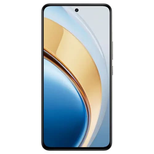 Vivo Y200 smartphone featuring a sleek design with a vibrant blue and gold color scheme. The device showcases a large display with minimal bezels, highlighting its modern aesthetic. Ideal for tech enthusiasts seeking style and performance.