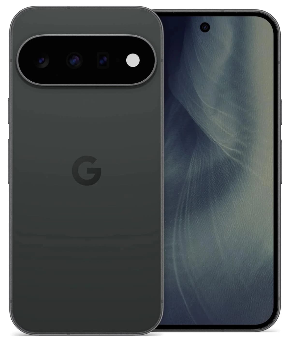 Google Pixel 11 smartphone in sleek black finish, featuring a triple camera setup on the back and a vibrant display. The device showcases a modern design with rounded edges and a minimalist aesthetic.