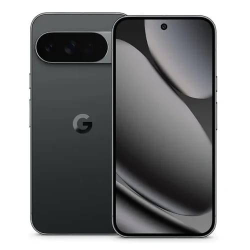 Google Pixel 11 Pro XL in Obsidian color, showcasing a sleek design with a dual-camera setup and a vibrant display. The device features a modern aesthetic with a matte finish and rounded edges, perfect for tech enthusiasts.