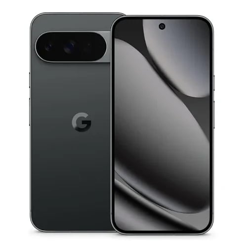 Google Pixel 11 Pro XL in Obsidian color, showcasing a sleek design with a dual-camera setup and a vibrant display. The device features a modern aesthetic with a matte finish and rounded edges, perfect for tech enthusiasts.