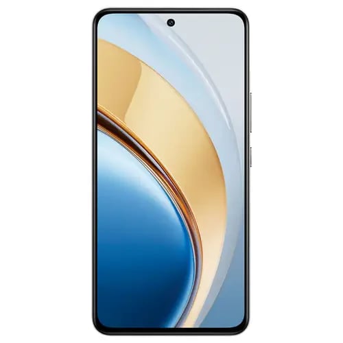 Vivo Y200 smartphone featuring a sleek design with a vibrant blue and gold color scheme. The device showcases a large display with minimal bezels, highlighting its modern aesthetic. Ideal for tech enthusiasts seeking style and performance.
