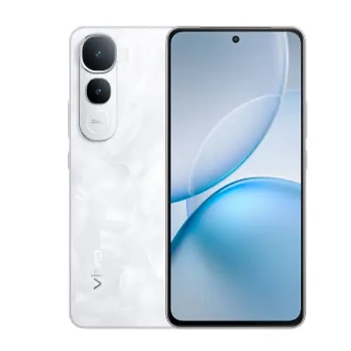 Vivo Y400 smartphone featuring a sleek white design, dual rear cameras, and a vibrant display. The device showcases a modern aesthetic with a glossy finish and minimal bezels, ideal for tech enthusiasts.