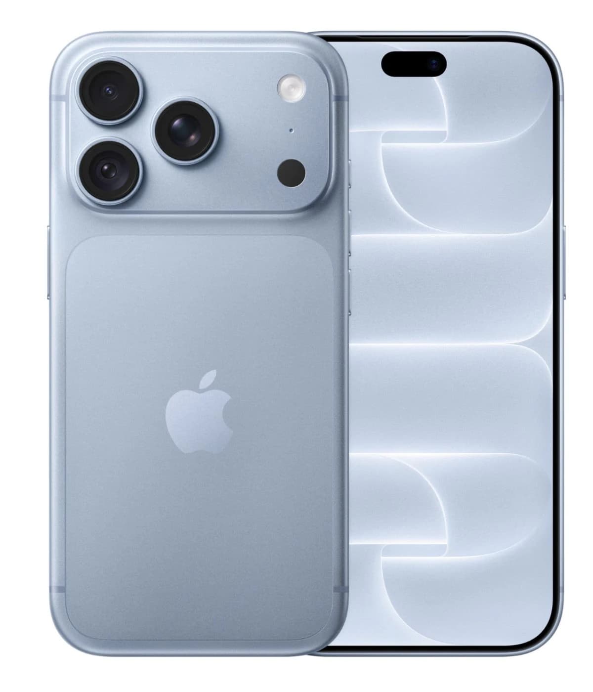 Apple iPhone 18 Pro in a sleek blue color, showcasing a triple camera system on the back and a modern design. The device features a smooth finish and a vibrant display with a unique pattern, ideal for tech enthusiasts.