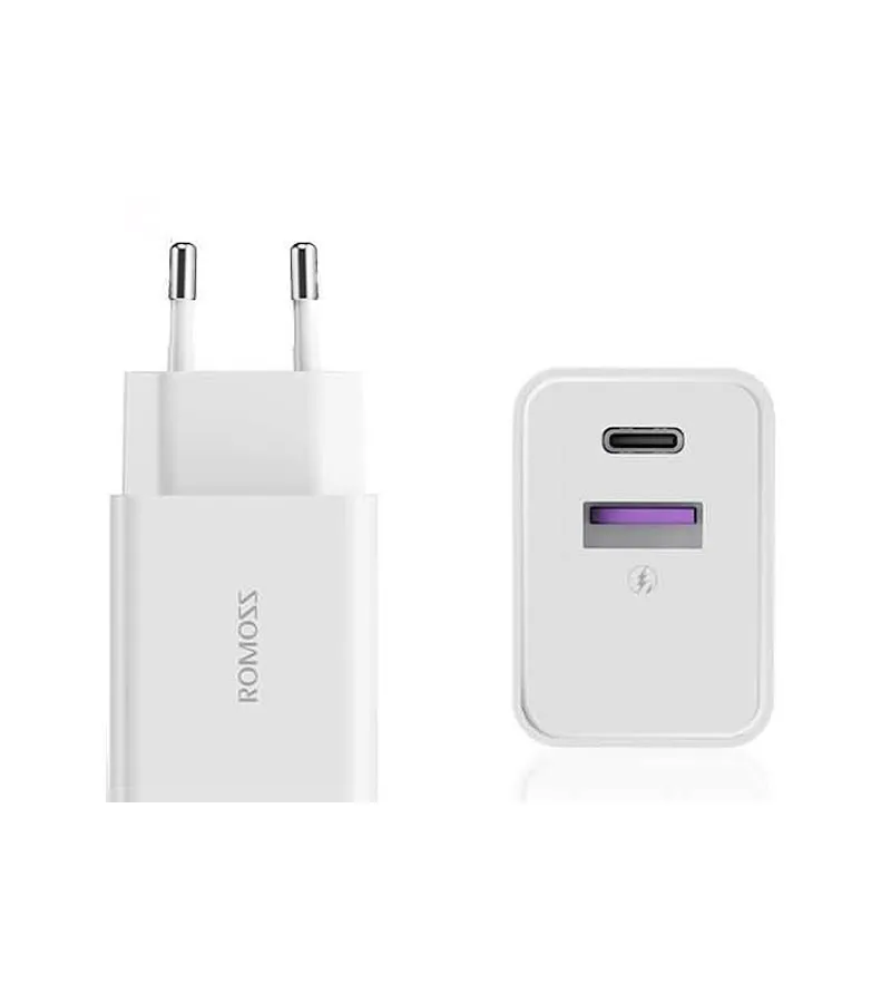 Romoss AC30T 30W Type C USB Fast Charger-White-Brand New